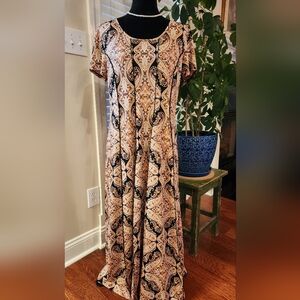 Sami & Jo Paisley Print Dress with Warm Tones